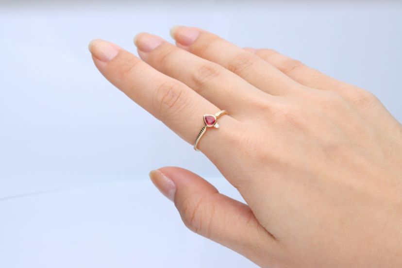 Ruby Ring in 14K Yellow Gold