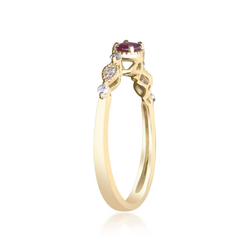 Ruby Ring in 10K Yellow Gold