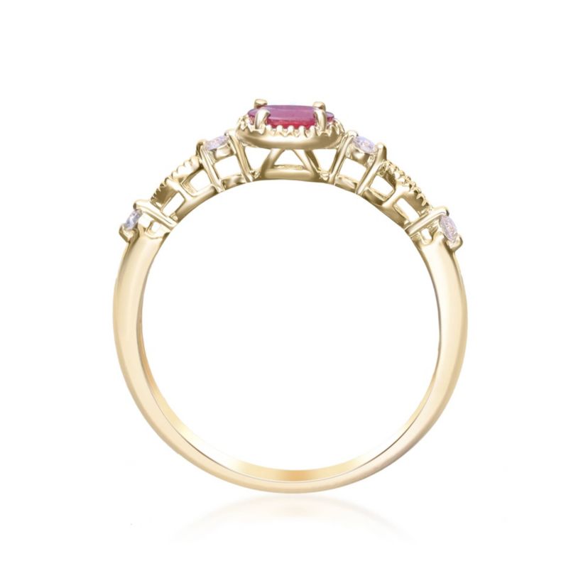 Ruby Ring in 10K Yellow Gold