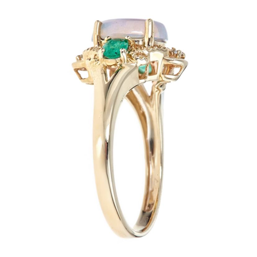 Ethiopian Opal Ring in 14K Yellow Gold