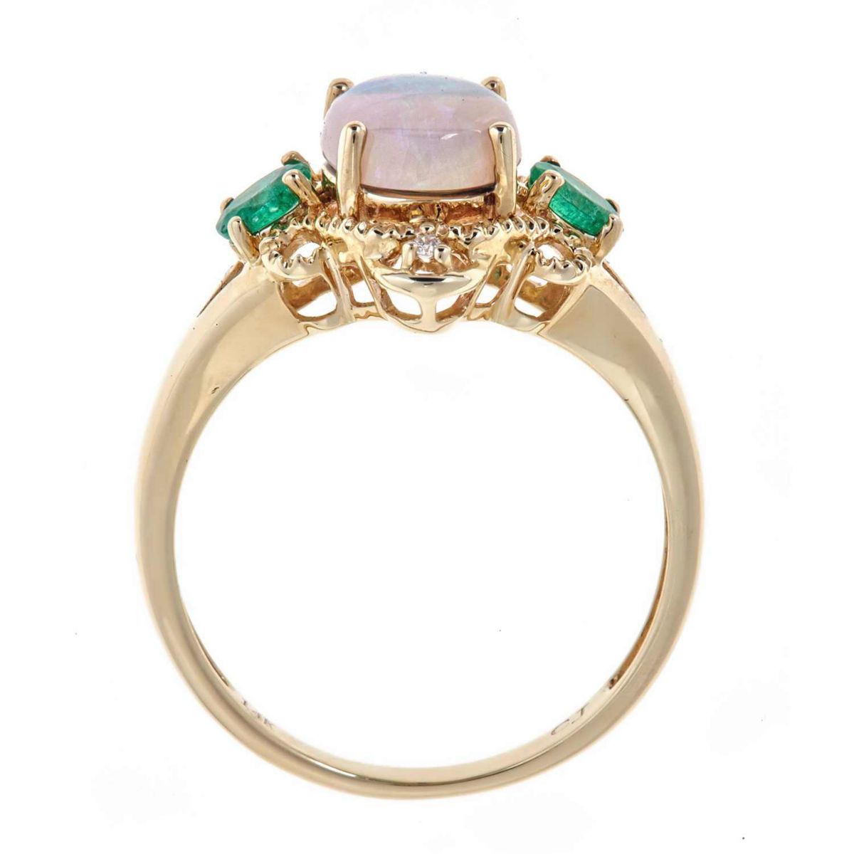 Ethiopian Opal Ring in 14K Yellow Gold