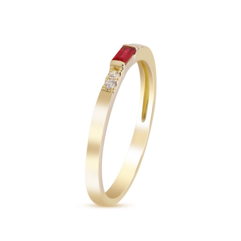 RUBY Ring in 10K YELLOW GOLD