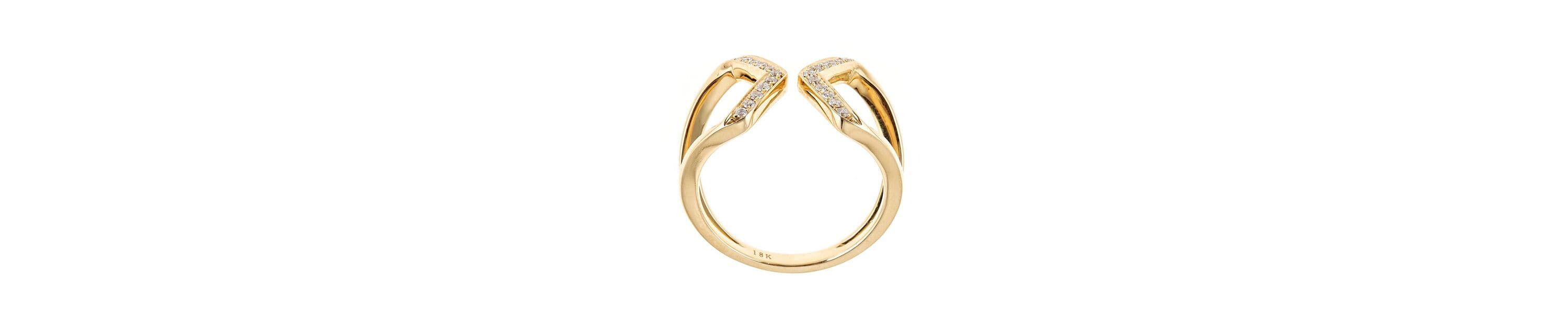 DIAMOND Ring in 10K YELLOW GOLD