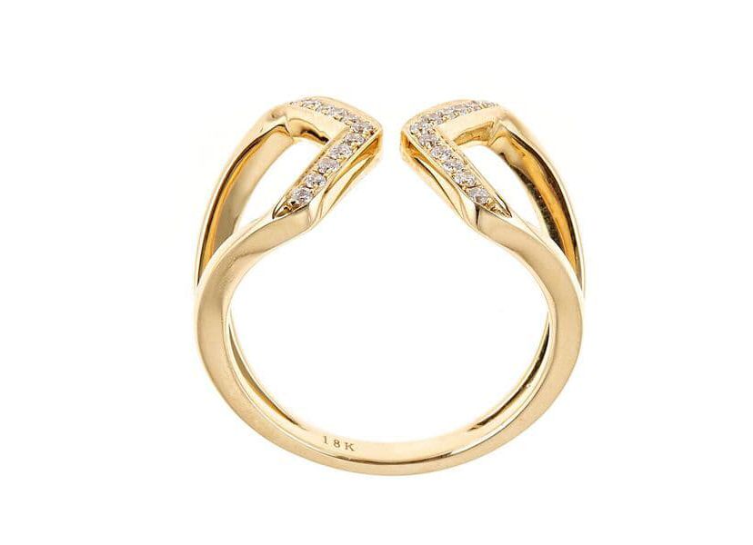 DIAMOND Ring in 10K YELLOW GOLD
