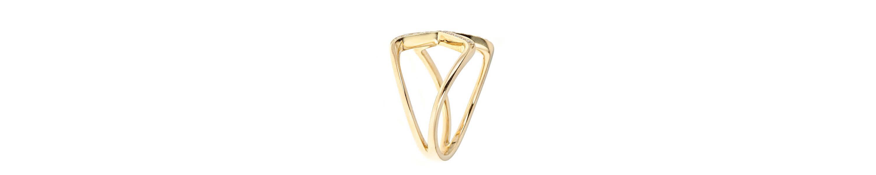 DIAMOND Ring in 10K YELLOW GOLD