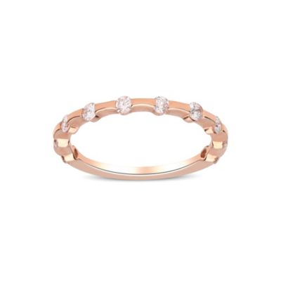 Anika and August DIAMOND Ring in 10K ROSE GOLD, 6