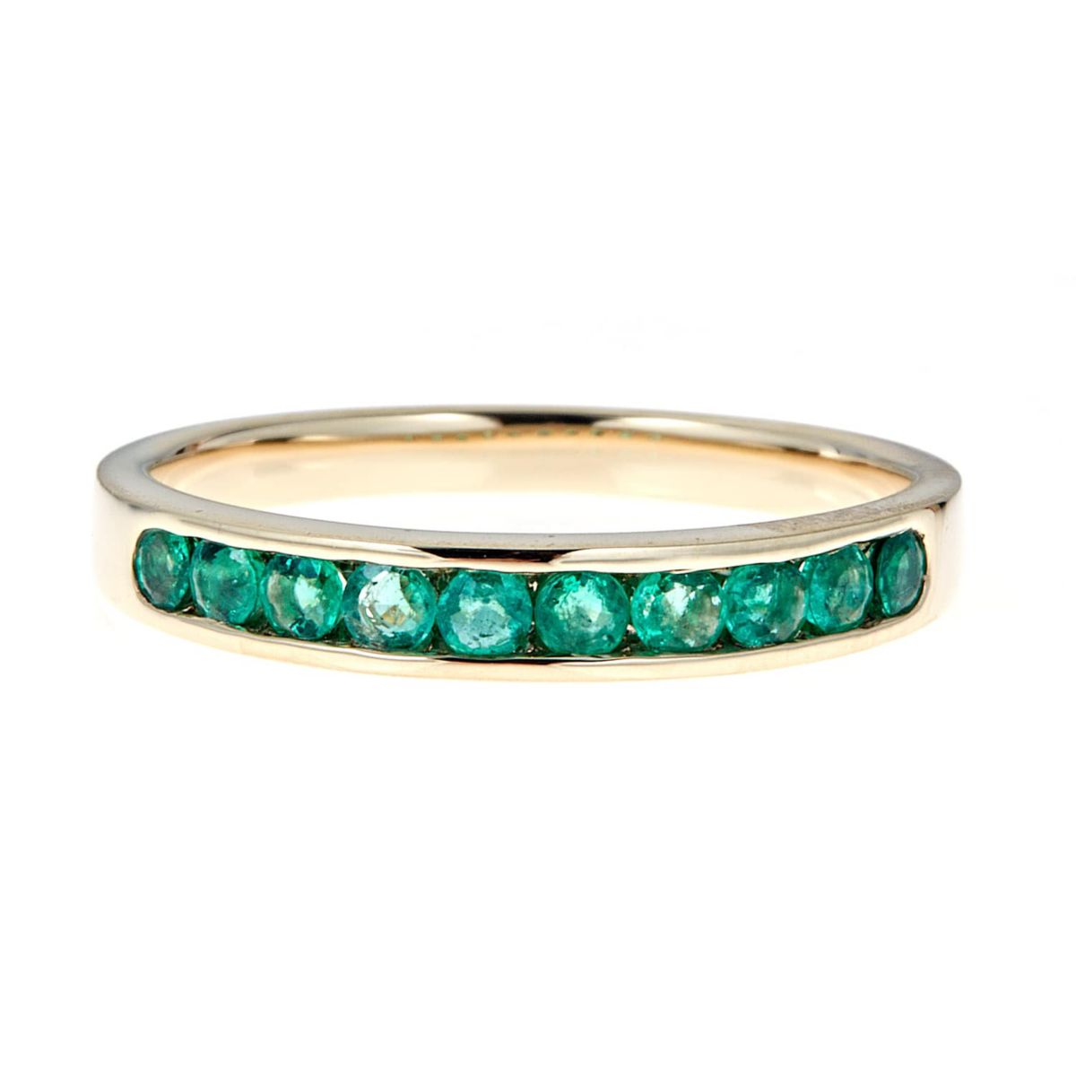 EMERALD Ring in 10K YELLOW GOLD