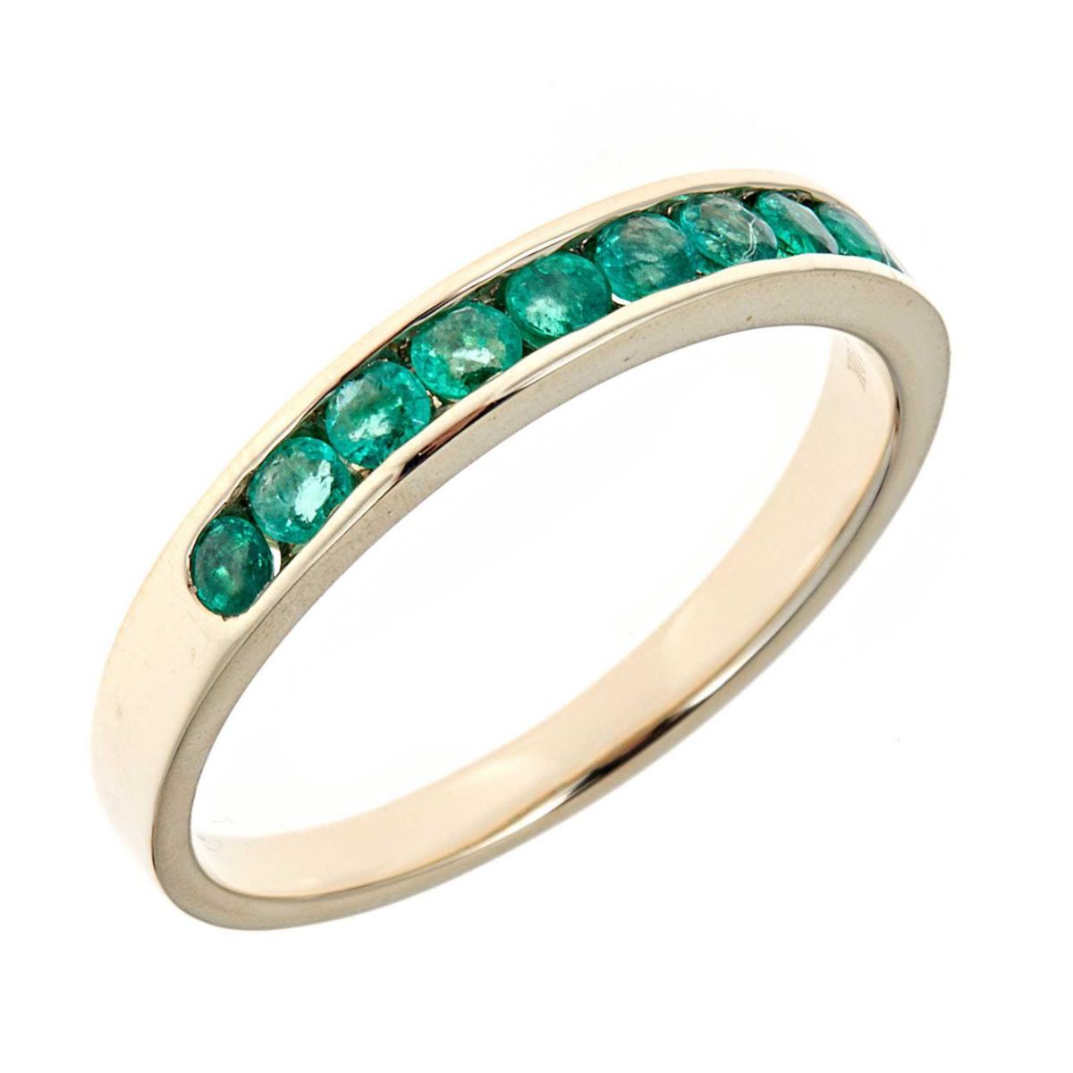 EMERALD Ring in 10K YELLOW GOLD