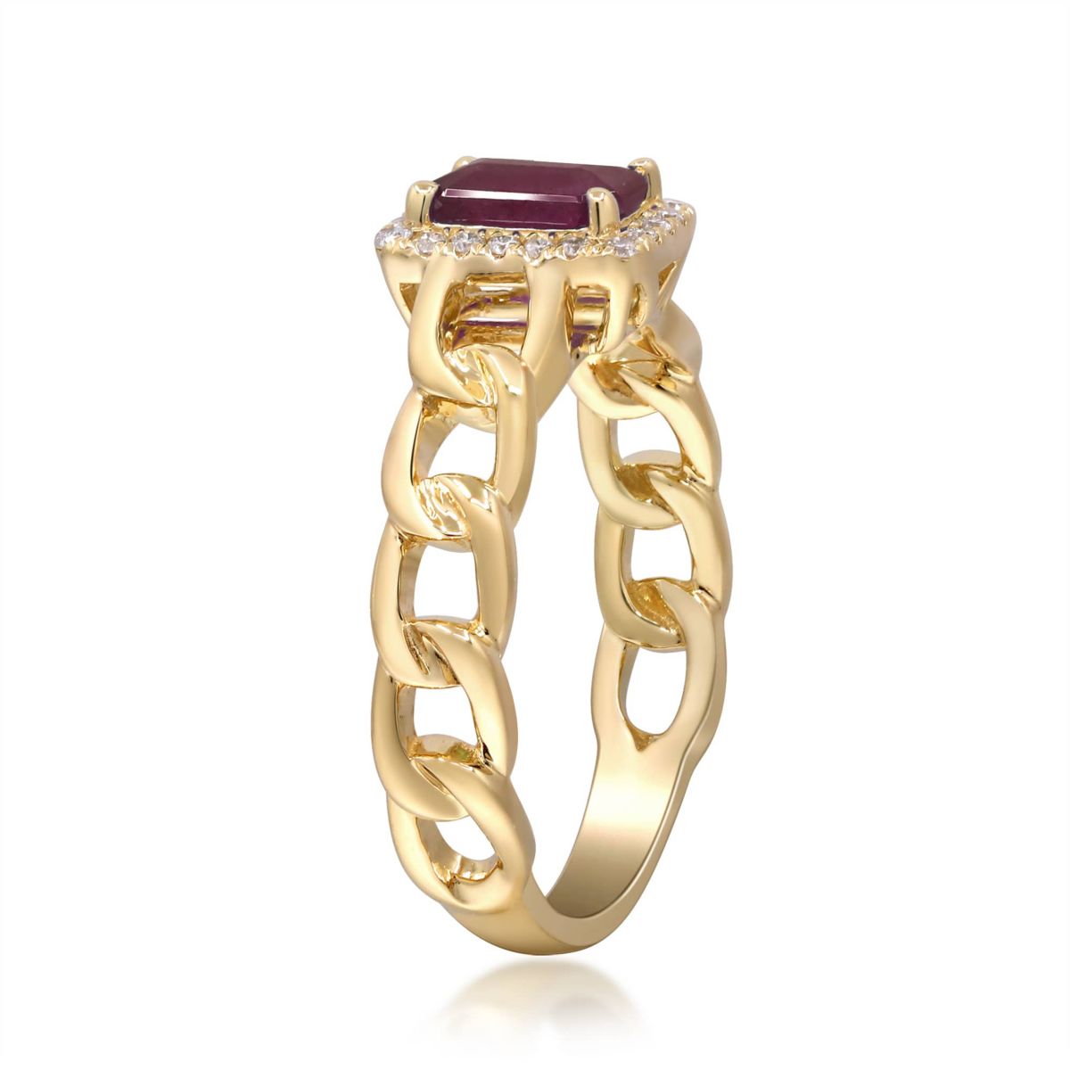 RUBY Ring in 10K YELLOW GOLD