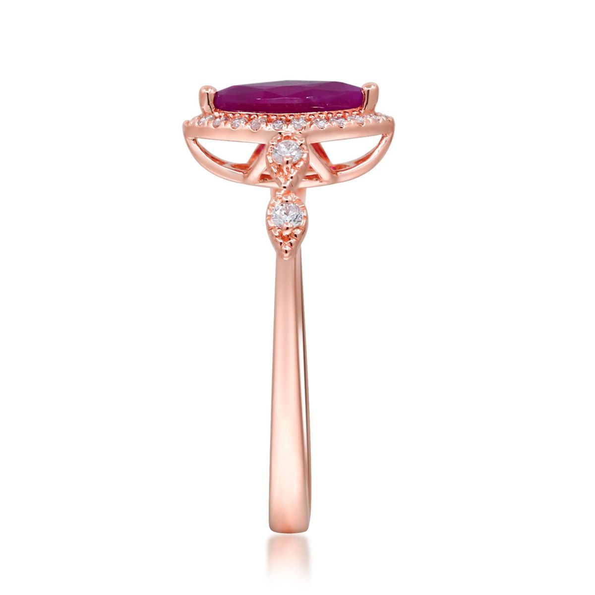 RHODOLITE Ring in 10K YELLOW GOLD