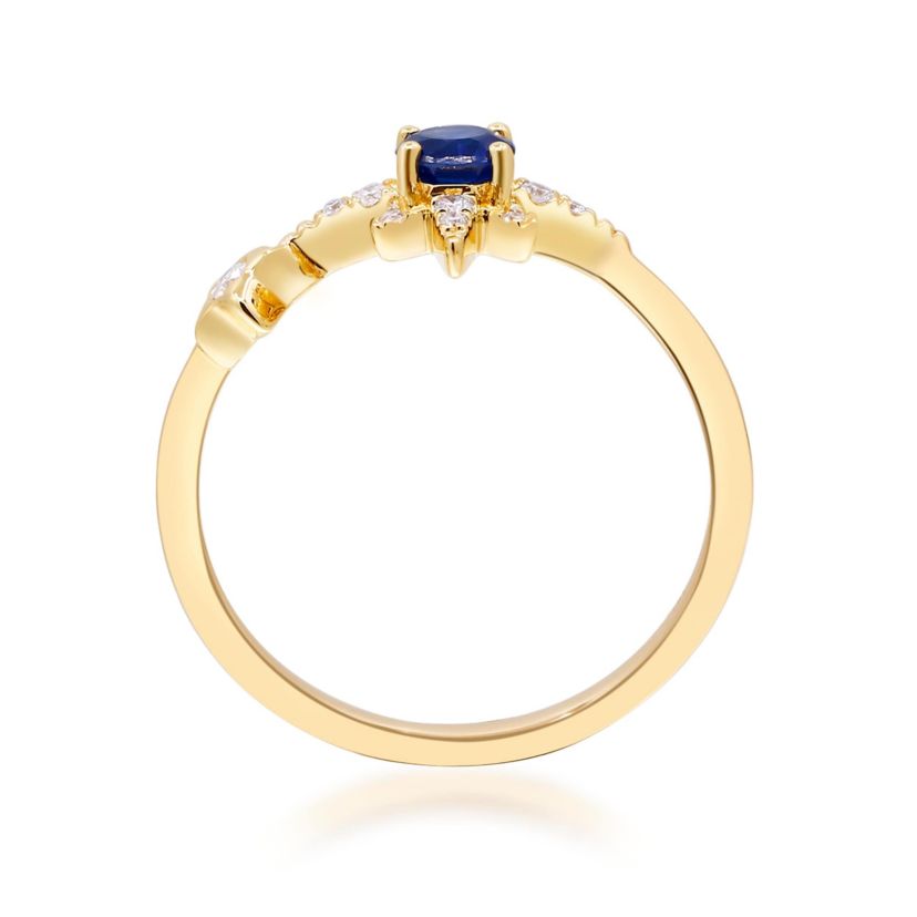 SAPPHIRE Ring in 10K YELLOW GOLD
