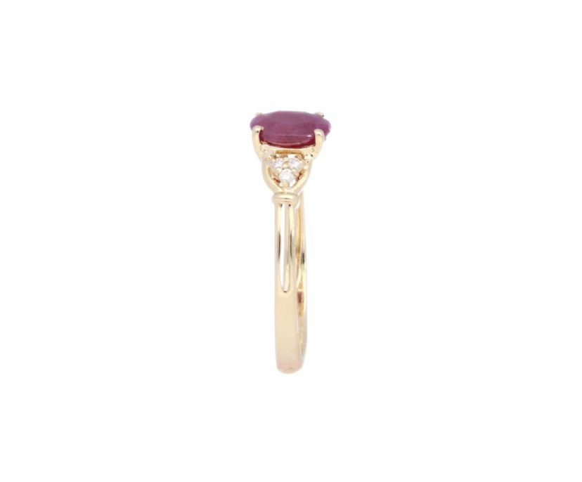 RUBY Ring in 10K YELLOW GOLD