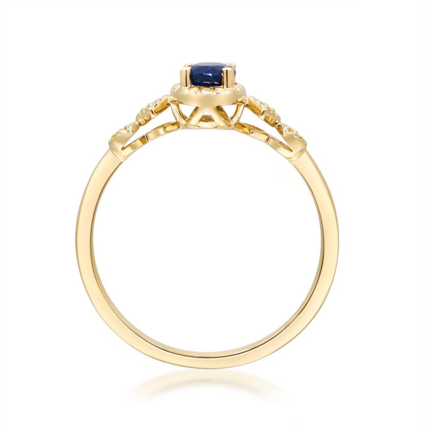 SAPPHIRE Ring in 10K YELLOW GOLD