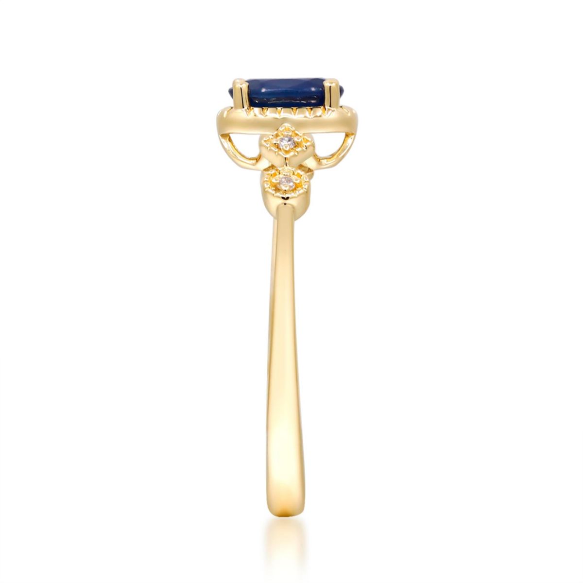 SAPPHIRE Ring in 10K YELLOW GOLD
