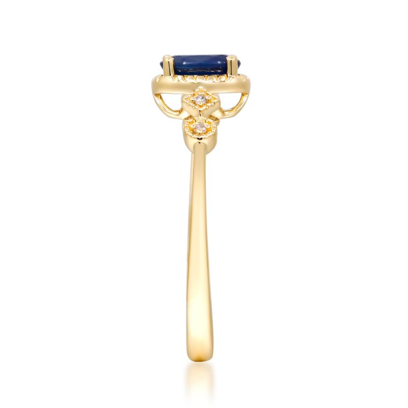 SAPPHIRE Ring in 10K YELLOW GOLD