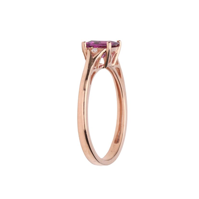 RHODOLITE Ring in 10K ROSE GOLD
