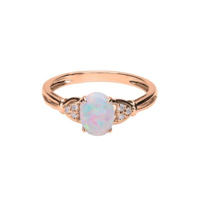 Anika and August OPAL Ring in 10K YELLOW GOLD, 8