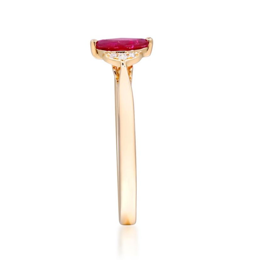 RUBY Ring in 10K YELLOW GOLD
