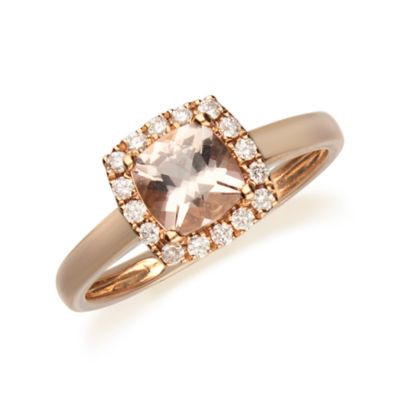 Anika and August MORGANITE Ring in 10K ROSE GOLD, 6