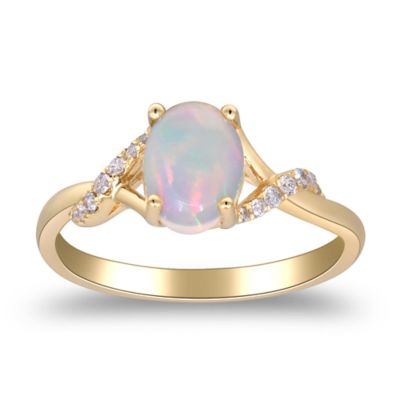 Anika and August OPAL Ring in 10K YELLOW GOLD, 7