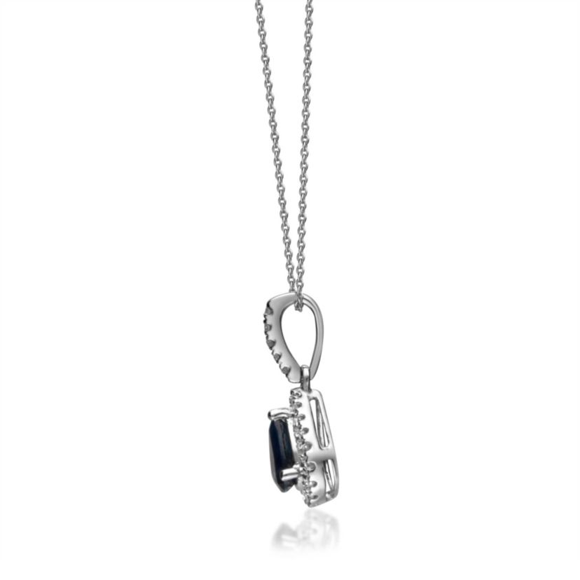 SAPPHIRE Pendant in 10K WHITE GOLD