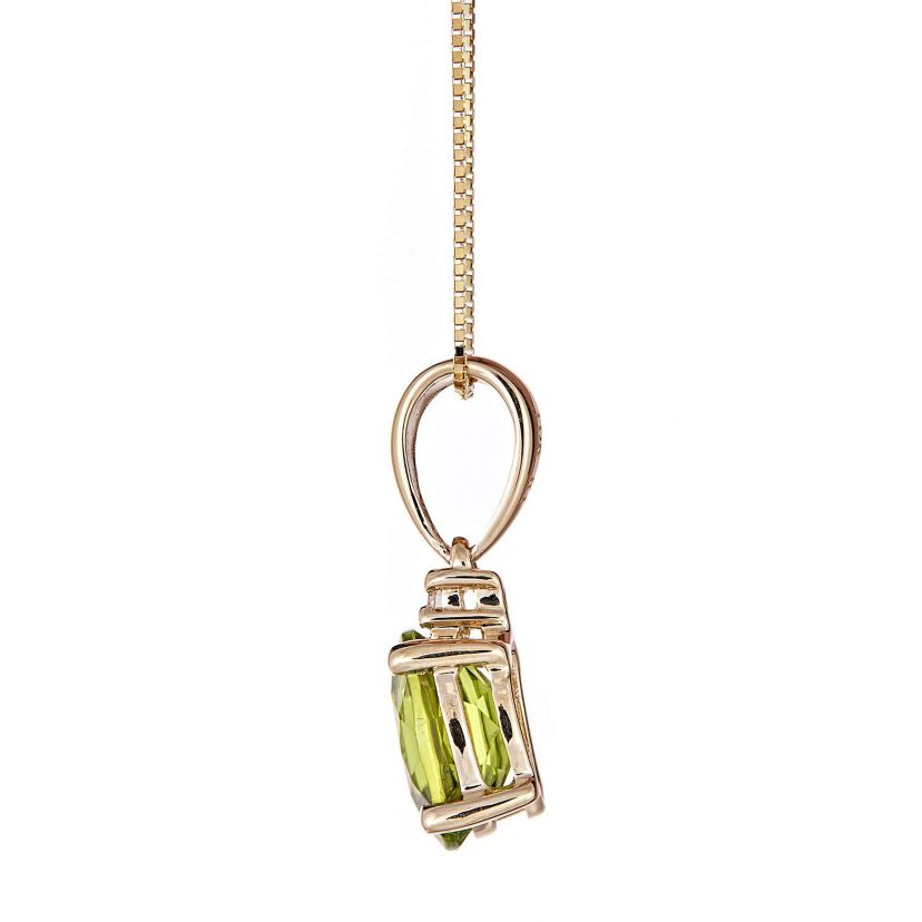 Peridot Pendant in 10K Yellow Gold