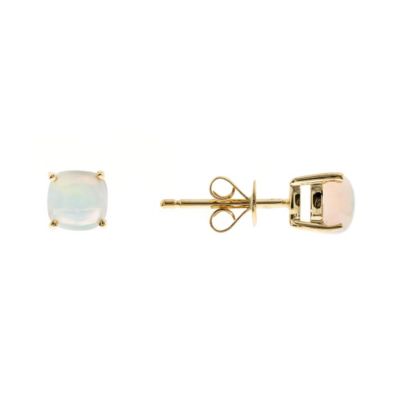 Anika and August Ethiopian Opal Earring in 10K Yellow Gold