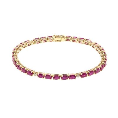 Anika and August RUBY Bracelet in 10K YELLOW GOLD