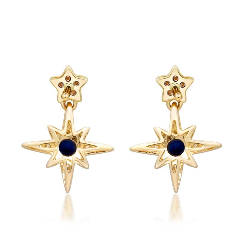 SAPPHIRE Earrings in 10K YELLOW GOLD