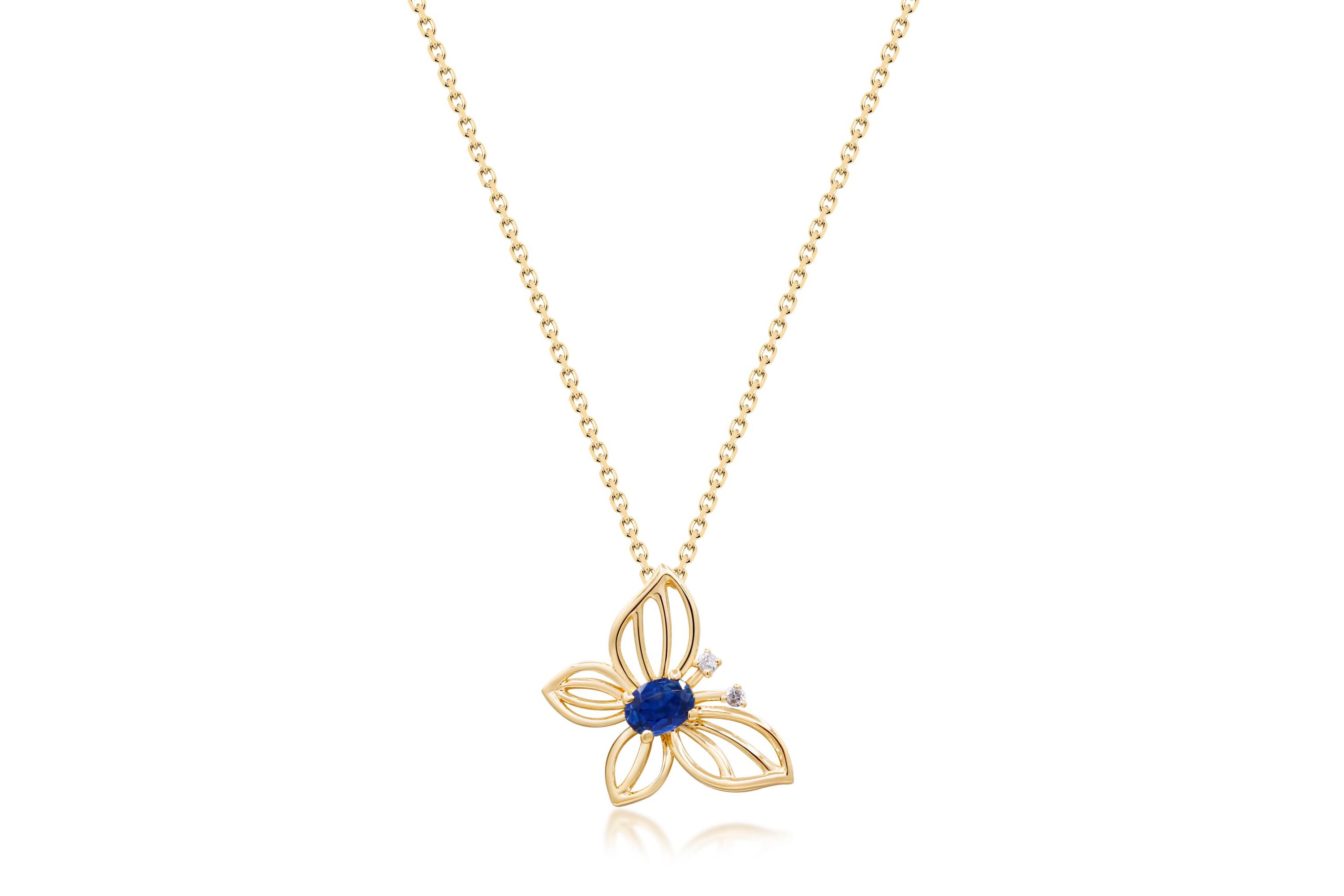 SAPPHIRE Pendant in 10K YELLOW GOLD