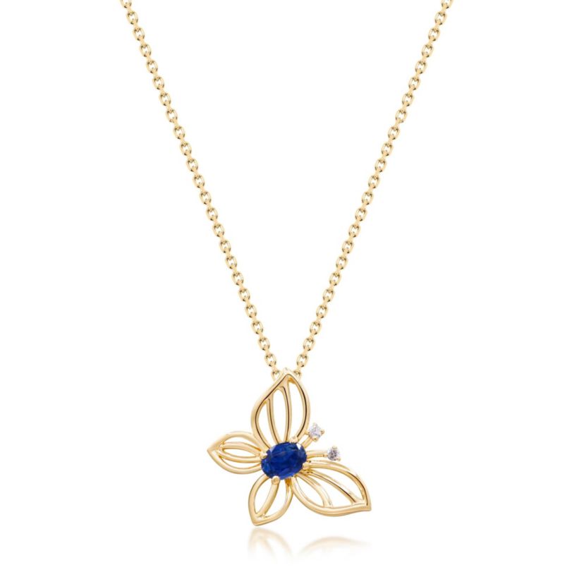 SAPPHIRE Pendant in 10K YELLOW GOLD