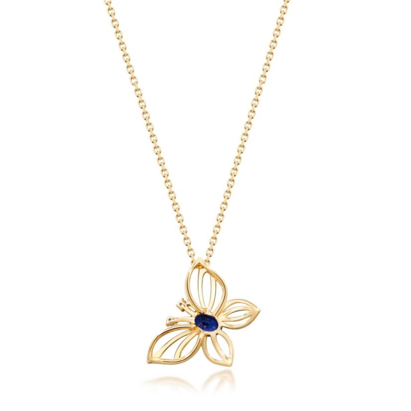 SAPPHIRE Pendant in 10K YELLOW GOLD