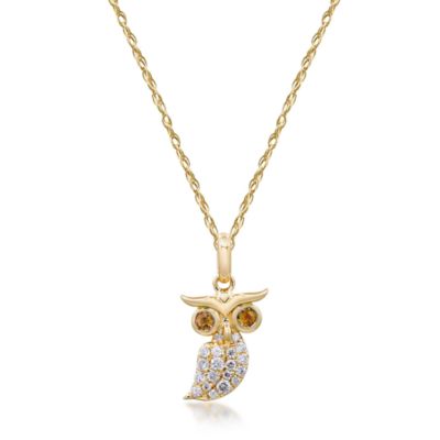 Anika and August CITRINE Pendant in 10K YELLOW GOLD