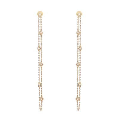 Anika and August DIAMOND Earrings in 10K YELLOW GOLD