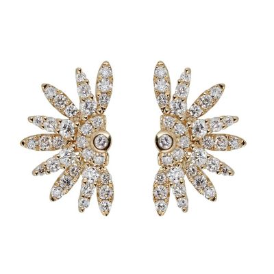 Anika and August DIAMOND Earrings in 10K YELLOW GOLD