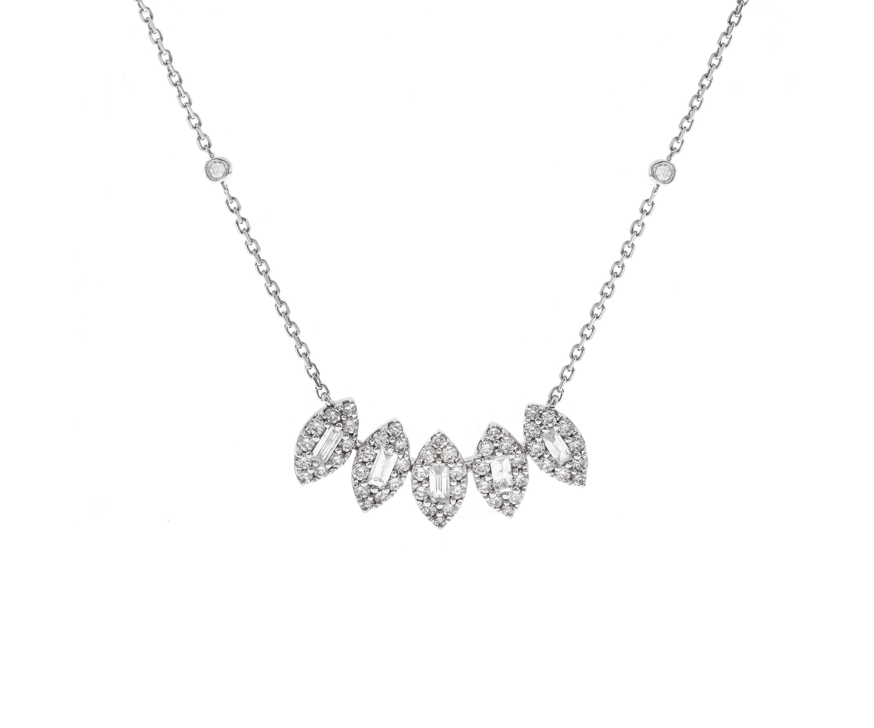 DIAMOND Necklace in 10K WHITE GOLD