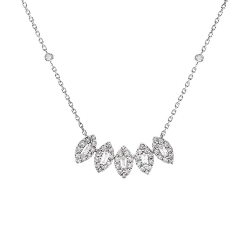 DIAMOND Necklace in 10K WHITE GOLD