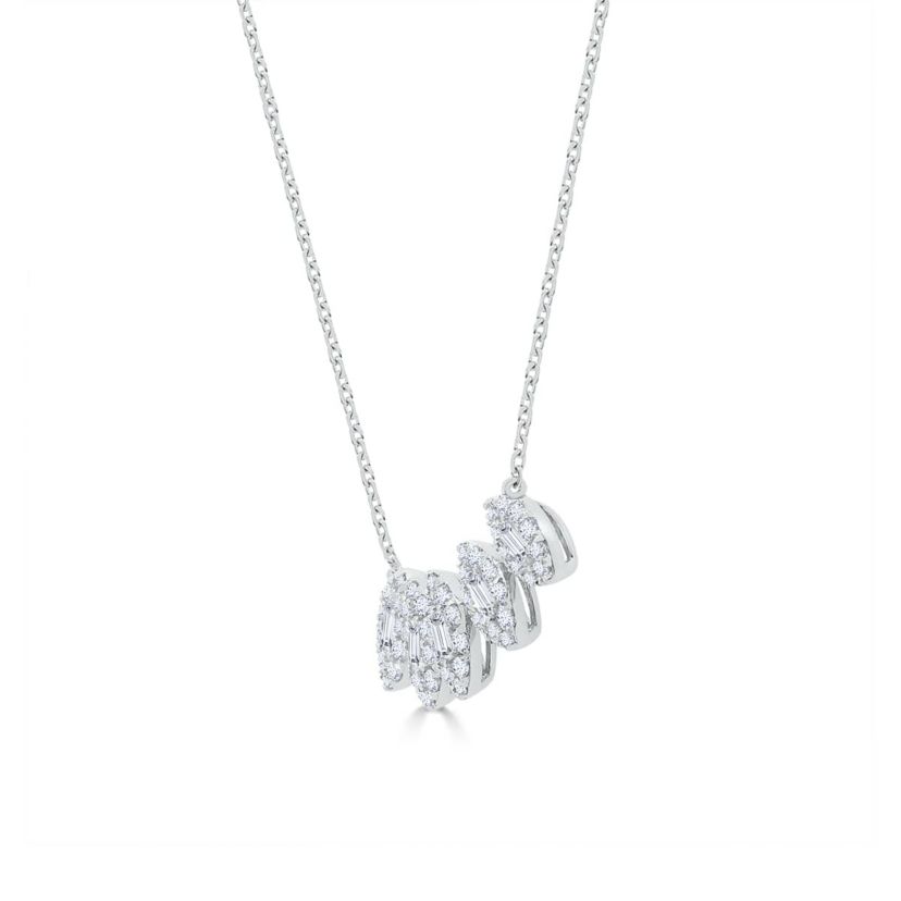 DIAMOND Necklace in 10K WHITE GOLD