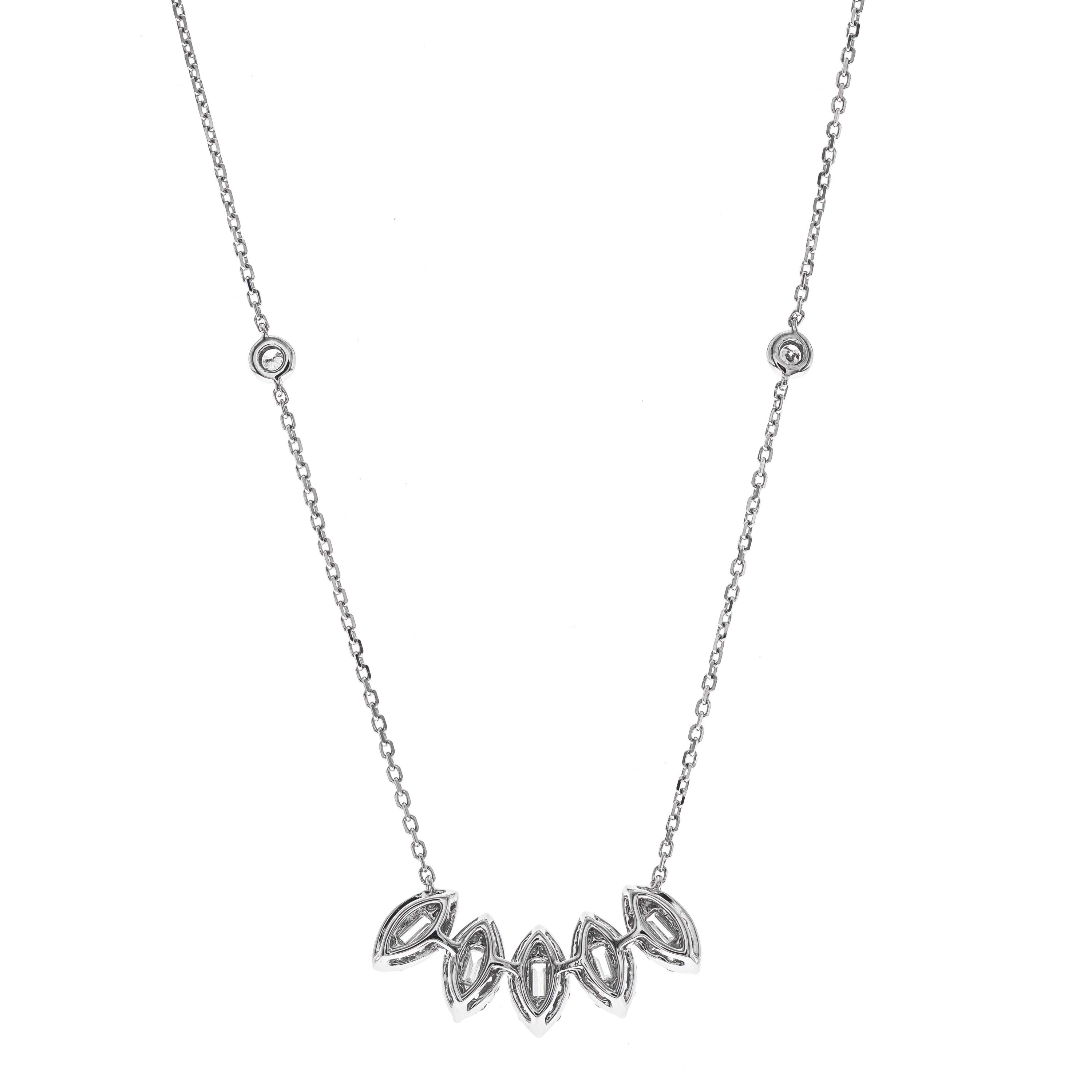 DIAMOND Necklace in 10K WHITE GOLD