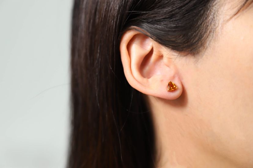 Citrine Earrings in 14K Yellow Gold