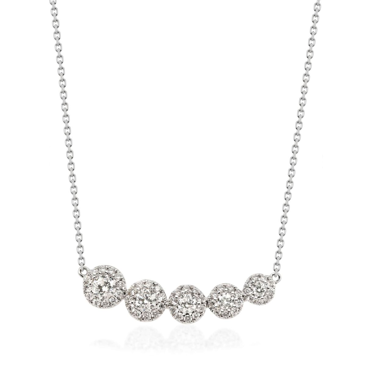 DIAMOND Necklace in 10K WHITE GOLD