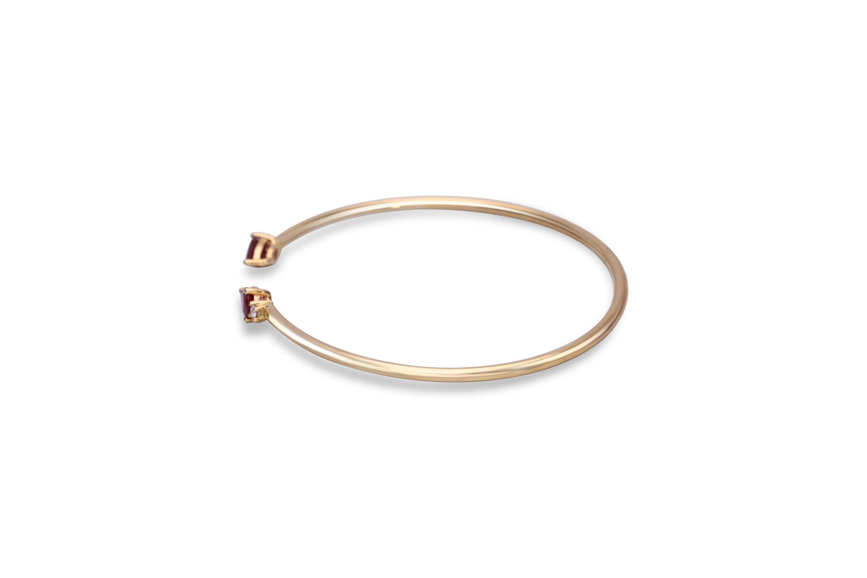 RUBY Bracelet in 10K YELLOW GOLD