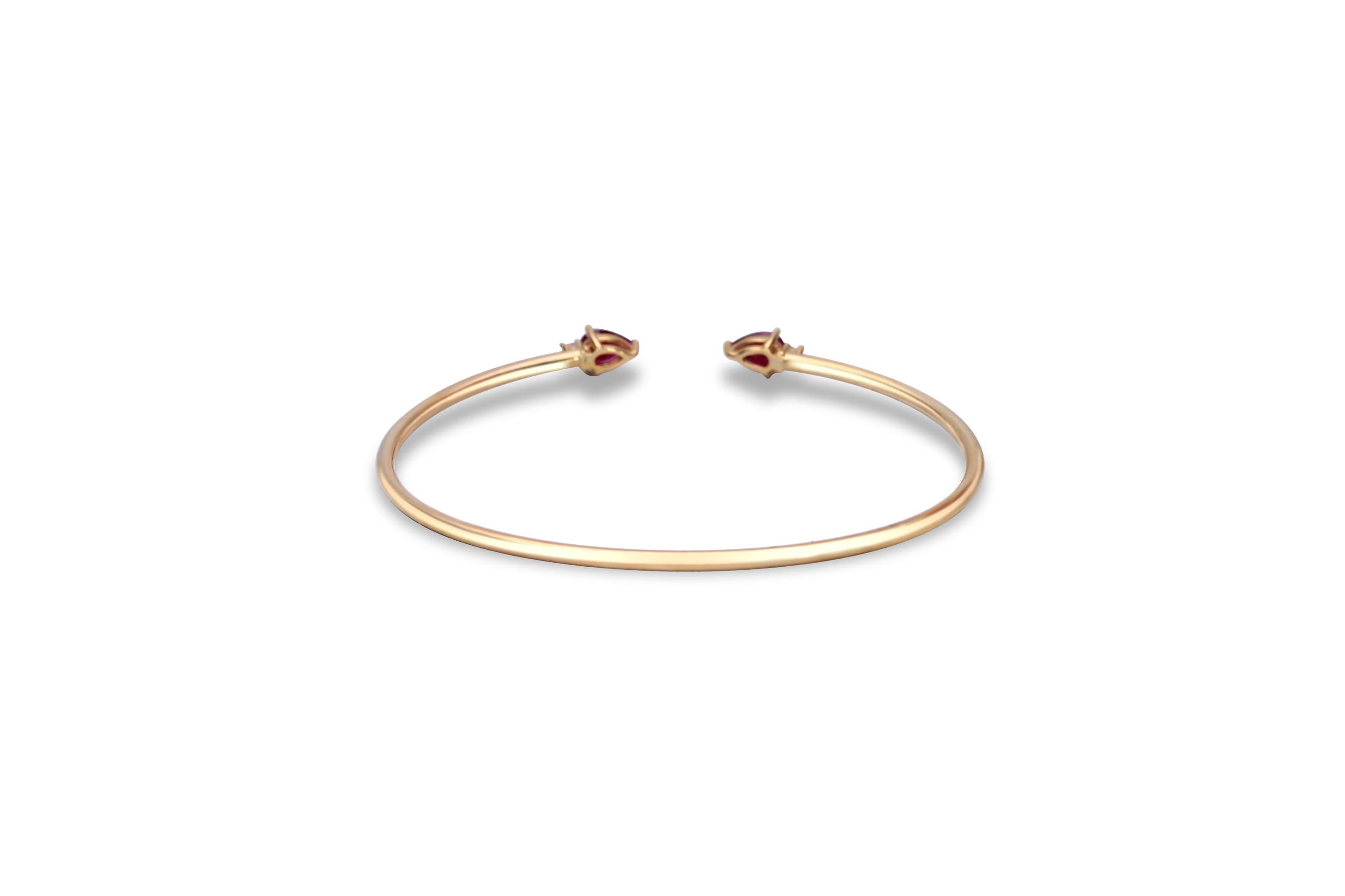 RUBY Bracelet in 10K YELLOW GOLD
