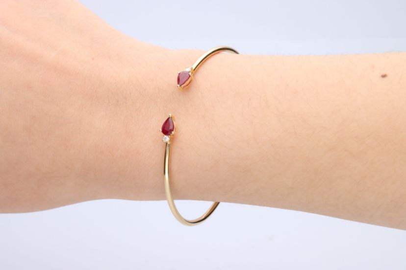 RUBY Bracelet in 10K YELLOW GOLD