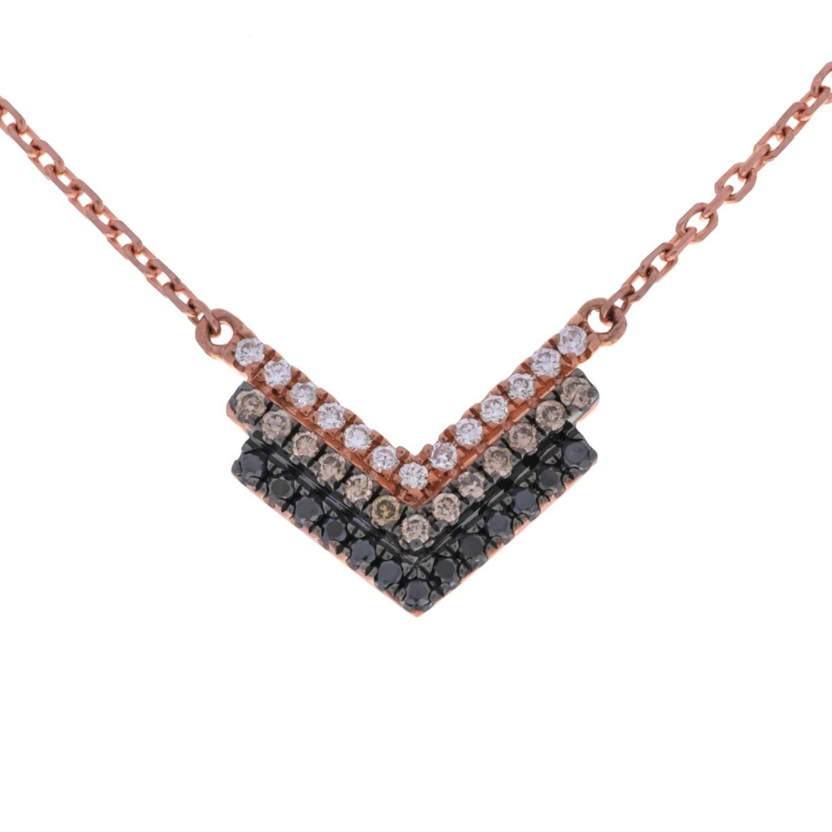 DIAMOND Necklace in 10K ROSE GOLD