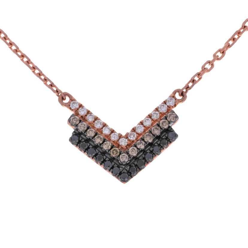 DIAMOND Necklace in 10K ROSE GOLD