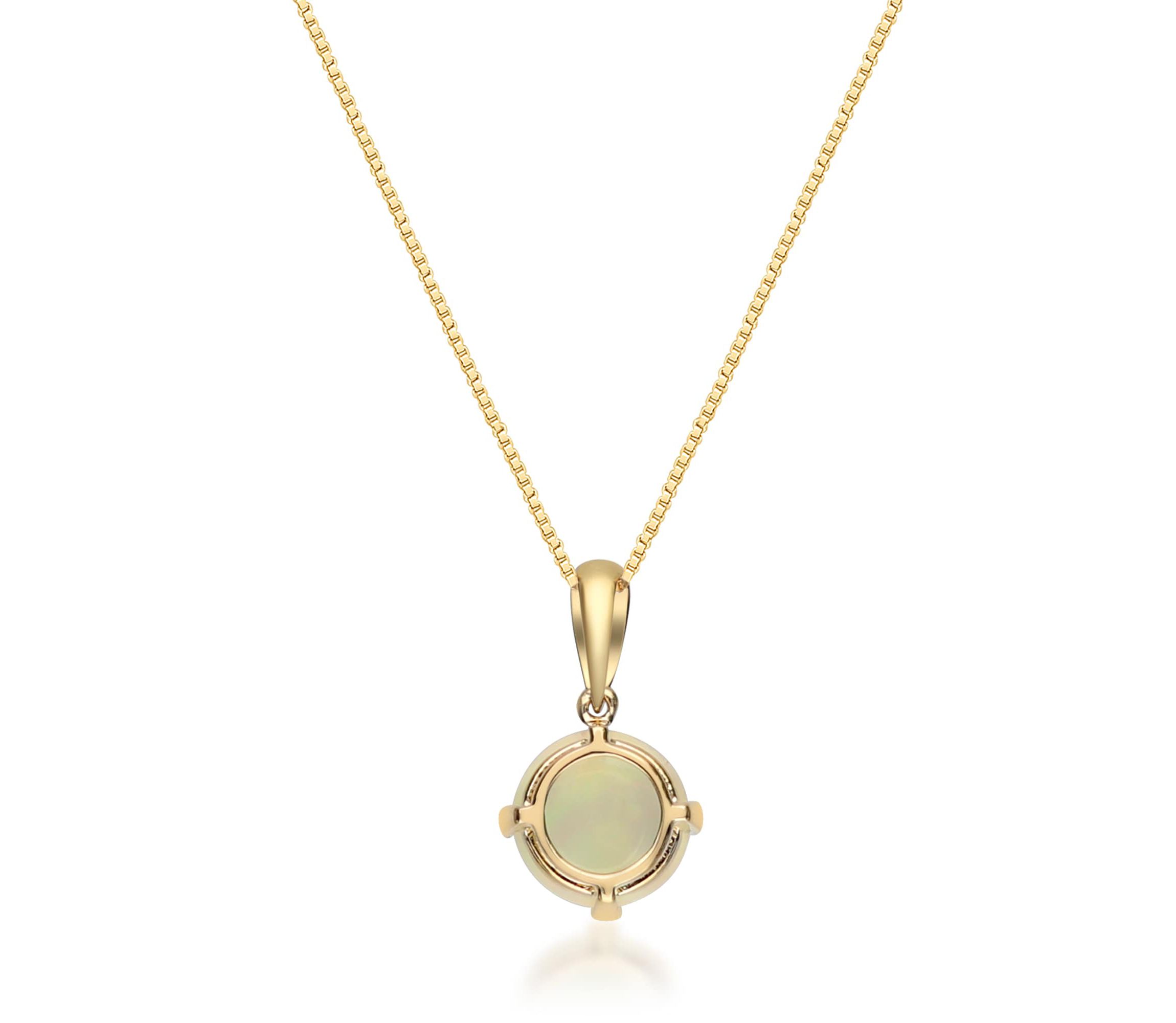 Opal Pendant in 14K Yellow Gold