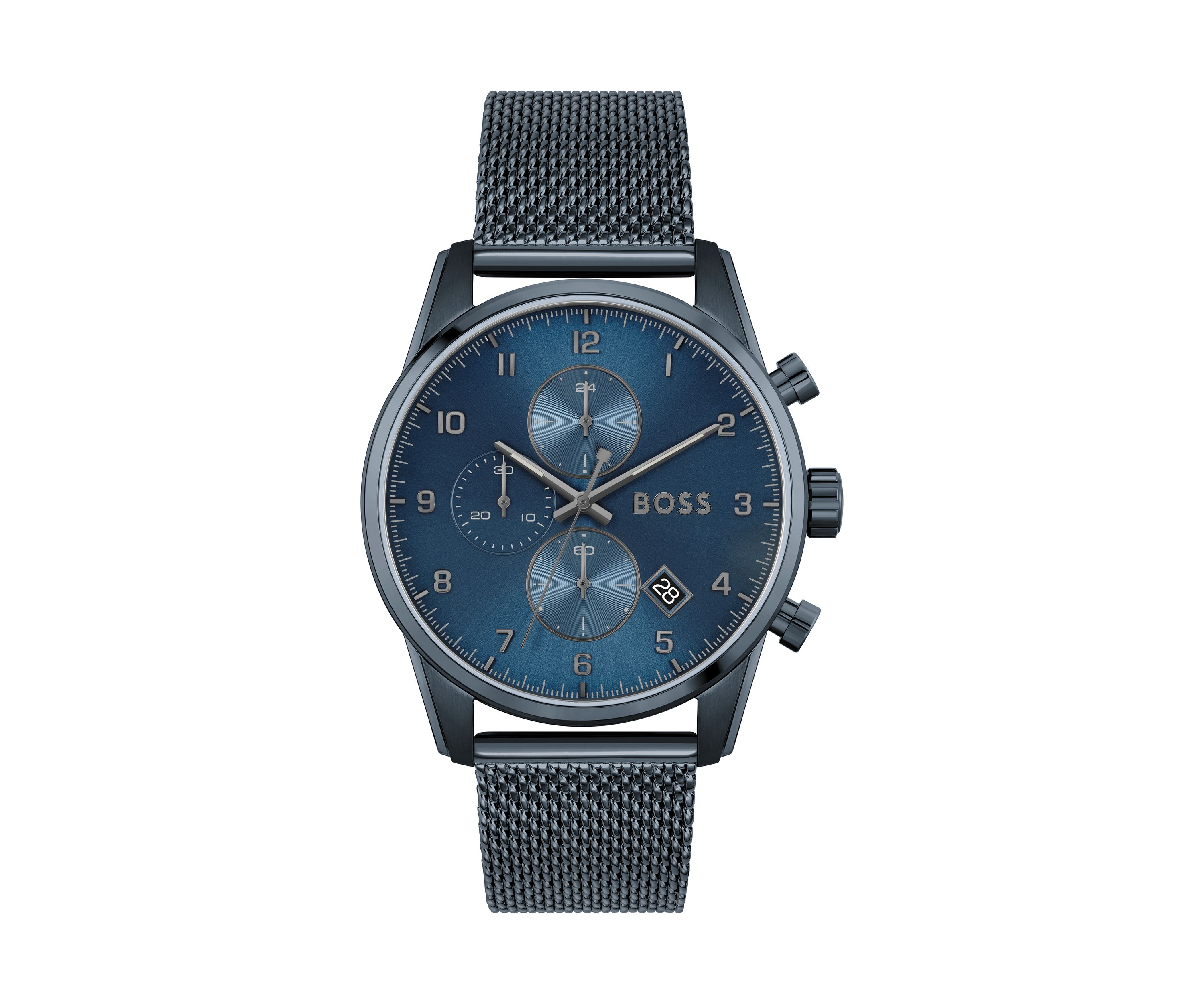 Sky Master Blue Strap Watch