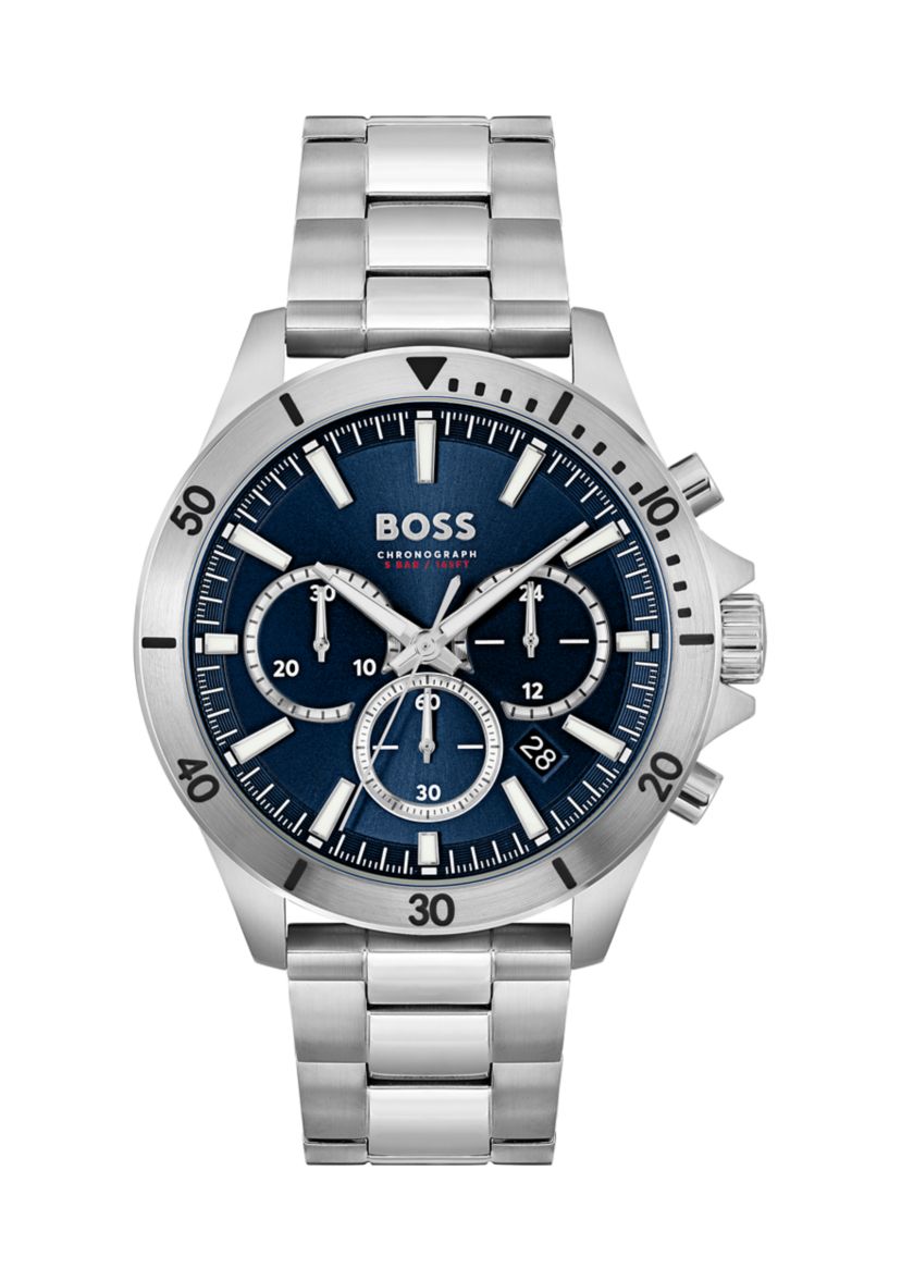 Troper Blue Dial Silver Bracelet Watch