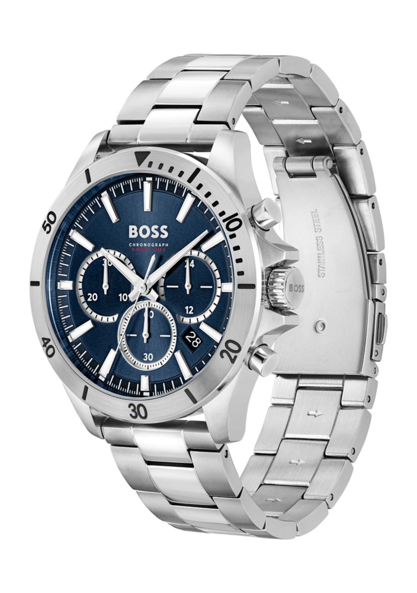 Troper Blue Dial Silver Bracelet Watch